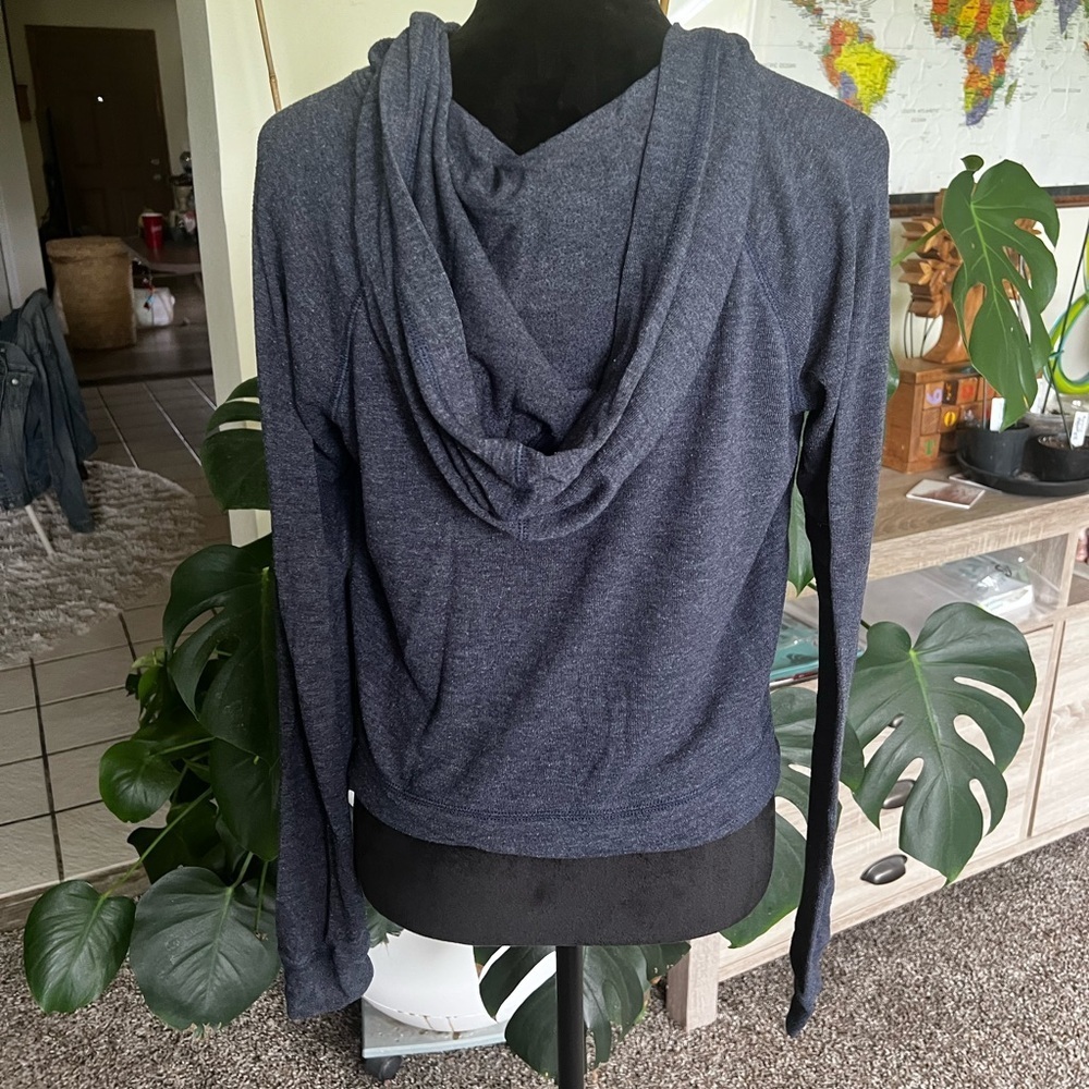 Abercrombie & Fitch Navy Blue Zip-Up Hoodie - Picture 4 of 7